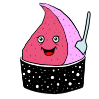 かわいいジェラート のイラスト