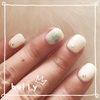 nail＊埋め込み乱切りホロネイル