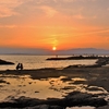 夕暮れ時は海がいいよなあって／藤沢市江の島の稚児が淵にて