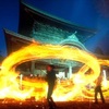 阿蘇神社で火振り神事　コロナ禍終息と復興への願い込め