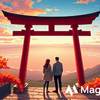 秋色の約束、天空の鳥居で再会を