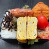 今日のお弁当！　メンチカツ！　しらす卵焼き！　盛り盛り弁当！　