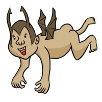 かわいい悪魔 のイラスト
