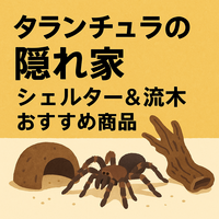 【徹底比較】タランチュラの隠れ家に最適なシェルター＆流木おすすめ商品