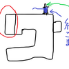 ミシンの上糸がつれる、切れる時の対処法と一日一個捨て、１８個目
