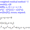 重み付き残差法 その2