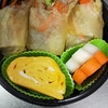 お弁当を作りました！(牛肉とにんにくの芽の春巻き)