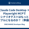Claude Code Desktop × Playwright MCPでシナリオテストはもっとシンプルになるのか？（準備編）