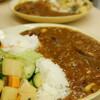 茄子とトマトのひき肉カレーランチ