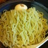 つけ麺 ￥750 ランチサービスで中盛 マイはし持参で味玉サービス。 ＠ 鶏の穴