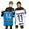 「キングカズ×川崎のバンディエラ」夢の共演！横浜FC×川崎フロンター三浦知良×中村憲剛イラスト