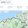 自転車通勤片道20kmくらい