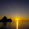 西伊豆夕日撮影③三四郎島の日没