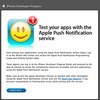 Apple Push Notificationサーバをデベロッパに公開