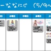 今週のナナニジ(5/9~5/15)