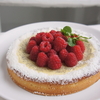 Tarte a la creme brulee et aux framboises