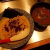 麺屋　AM:PM　[中区]　/　濃厚魚介つけめん + 牛すじカレー丼