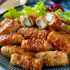 【レシピ】シャキッとやみつき♬長芋の甘辛ごまダレ肉巻き♬