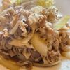 【居酒屋ランチ】で牛丼のアタマ風豚肉の「しょうが焼き定食」｜うめじろうのしょうが焼き探検隊！