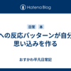 人への反応パッターンが自分の思い込みを作る
