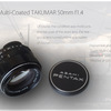 アサヒペンタックス「Super-Multi-Coated TAKUMAR 50mm f1.4」を使ってみました