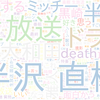 　Twitterキーワード[#半沢直樹]　09/06_23:02から60分のつぶやき雲