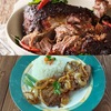 「プエリトリコの肉料理」（北米の肉料理15）　プエルトリコ料理は，スペイン・アフリカ・先住民（タイノ族）・アメリカ合衆国の影響が混ざり合ってできた，多層的で豊かな伝統をもつカリブ海の料理です．Tasteatlasの北米肉料理トップ100にランクインしている豚肉料理のペルニル，ビーフディッシュのビステク・エンセボジャード，ターキー料理のパボチョンは，それぞれ「祝祭の中心」「日常の味」「文化融合の象徴」という異なる文脈を持って，プエルトリコ食文化に深く根付いています．