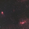 バブル星雲NGC7635とSh2-158 (ベランダ)