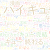　Twitterキーワード[ハイキュー]　07/13_15:02から60分のつぶやき雲
