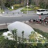 大阪を自転車で観光移動。レンタルサイクルHUBChari（A-41.堂島公園/Dojima park・ＡＮＡクラウンプラザホテル大阪）、横江嘉純のモニュメントを無料で鑑賞できるスポット。