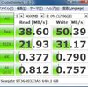 “Seagate ST3640323AS”を S-ATA と USB2.0 で“CrystalDiskMark”して見た