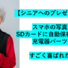 【スマホ容量オーバーの救世主！】スマホの写真をSDカードに自動保存できる充電パーツが超優秀！