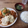 🚩外食日記(467)    宮崎ランチ   「竜宮ラーメン」⑦より、【チキン南蛮定食】‼️🌐宮崎市清武町🌐