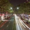 歩道橋表参道20時 (2010年9月18日)