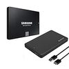 Samsung SSD 500GB 860EVO 2.5インチ内蔵型 外付けケース付 正規代理店保証品 MZ-76E500B/OC