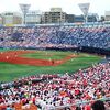 雨ニモマケズ野球観戦