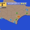 夜だるま地震情報／最大震度3