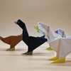 おりがみ：アヒル (Origami : Duck)