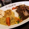 HI, HOW ARE YOU（ハイハウアーユー）で、マボロシモドキのチキンカレーと豆（イエロー）カレーのハーフ＆ハーフ@日吉