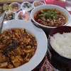 天外天　[横浜中華街]　/　陳麻婆豆腐+半四川麺