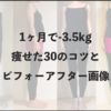 【まとめ】1ヶ月で3.5kg痩せたミニマリストのダイエット30のコツ