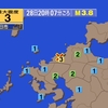 &#9888;夜だるま地震速報