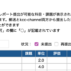 kcc-channel レポート提出状況