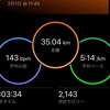 東京マラソンに刺激を受けて35km走。最近の練習と「右足問題」の話