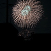 自宅の窓から花火観賞