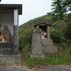 高家天満宮 参道わきにまつられる庚申塔　福岡県遠賀郡遠賀町上別府