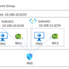 Azure仮想ネットワークのサブネット間通信の許可及び拒否を変更する