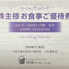 焼肉キング(物語コーポレーション)　株主優待到着2024〜丸源ラーメンで使いたい〜