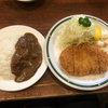 かつれつ四谷たけだで特撰もちぶたロースカツ定食とカニクリームコロッケ（四ツ谷）