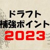 東北楽天ゴールデンイーグルス2023年ドラフト補強ポイント